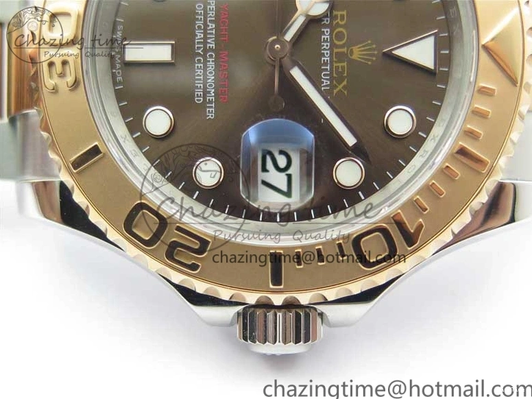 MiroTime 0522 Soft Yacht-Master 116621 ARF 1:1 Best Edition Brown Dial on SS RG Bracelet SH3135 V 3062